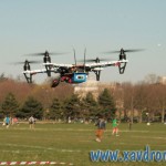drone volant en immersion