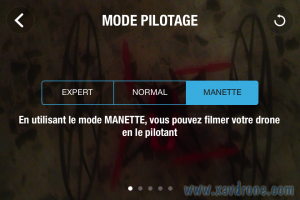 mode pilotage manette