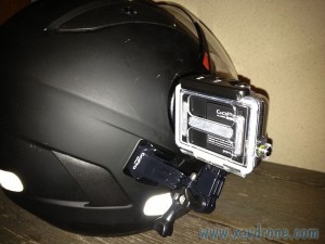 gopro 3 sur casque de moto