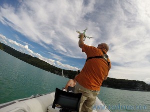 tournage avec drone sur un lac