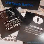 notice lcd touch bacpac