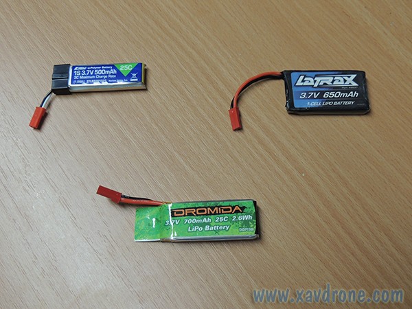 comparatif batterie blade 180qx, latrax alias, dromida ominus