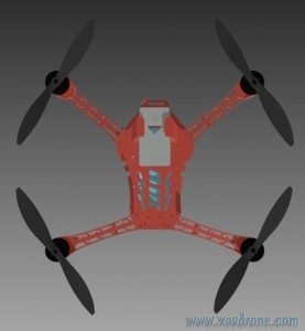 200 qx en impression 3D de dessus