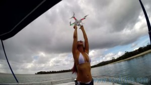 dji phantom sur bateau