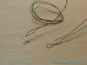 leds 3mm + cables