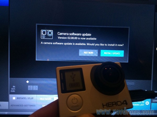 mise à jour Gopro Hero 4