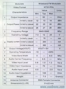 notice TX FX95T